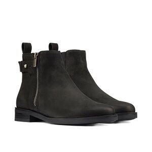 Clarks Black Ankle Boots for Women